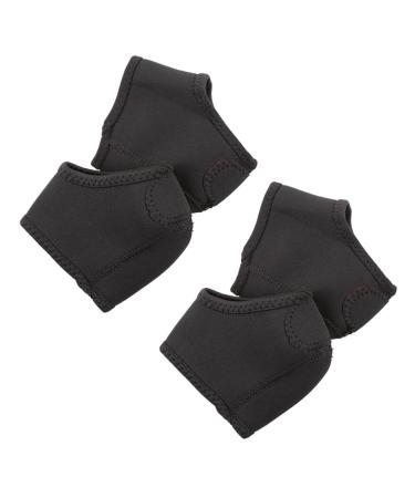 FOMIYES 2 Pairs Heel Protector Cloth Men and Women Heel Cover Keep Warm