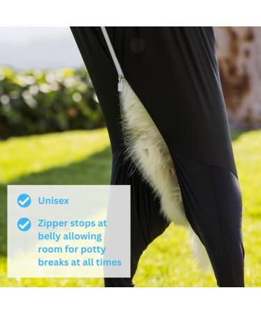 Shed Defender Sport Dog Onesie - Vet Approved Anxiety & Calming Bodysuit for Dogs | Hot Spot & Allergy Protection | Seen on Shark Tank - L (41-60 lbs) Heather Grey - Buy Online on GoSupps.com