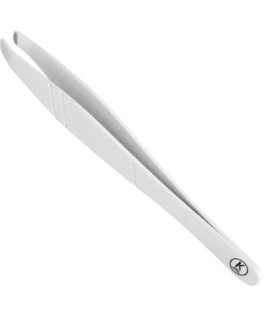 K-Pro Eyebrow Tweezer Slant - Stainless Steel and Beautiful Design (White) - Buy Online on GoSupps.com