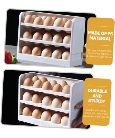 GRIRIW Egg Storage Box Camping Refrigerator Egg Container for Refrigerator Egg Rack Automatic Packing Box - Buy Online on GoSupps.com