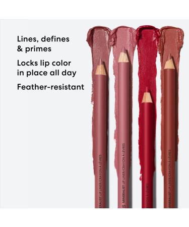 bareMinerals Mineralist Lasting Lip Liner - Creamy Pigmented Vegan Natural Ingredients All-Day Wear in Blissful Blush - Shop Now - Buy Online on GoSupps.com