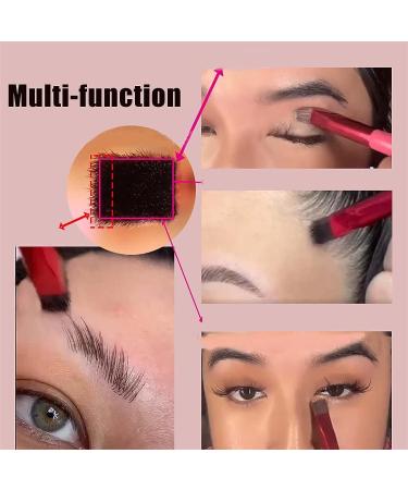 Multi-Function Professional Square Angled Eyebrow Brush - Ultra Thin Eyeliner Makeup Brush - Buy Online on GoSupps.com