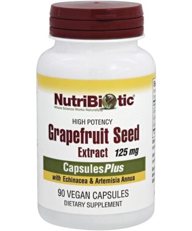 NutriBiotic Grapefruit Seed Extract & Echinacea - High Potency 125mg, 90 Vegan Capsules - Buy Online on GoSupps.com