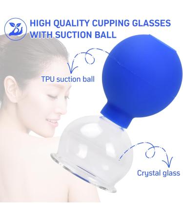 Professional NATUCE 5-Piece Cupping Glass Set | Real Glass Therapy Cups & Fascia Scraping Tools for Body & Neck - Buy Online on GoSupps.com