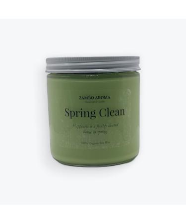 Spring Clean Candle | 100% Organic Soy Way Candle by Zambo Aroma | Floral Scent for Spring time Nostalgia