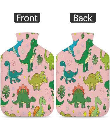 Kawaii Dinosaur Heat Bottle with Fluffy Cover - 2L Capacity for Cozy Nights Pain Relief for Back Neck & Shoulders - Buy Online on GoSupps.com