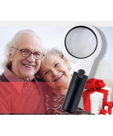 Handheld Magnifier 20 Times Double Lens HD High Magnification Portable Large Lens Old Children Reading 5 Times with 10 LED Lights Repair Electronic Circuit Stamp Coin Antique Identification Made in - Buy Online on GoSupps.com