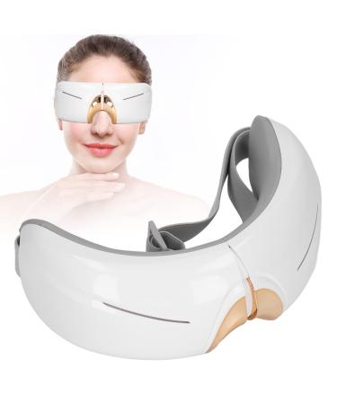 Eye massager with heated vibration intelligent eye massager for migraines 3 modes with music heating capacity eye massage heated eye massage device foldable for