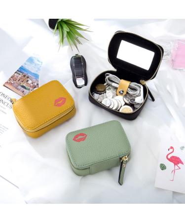 Kichvoe Leather Lipstick Case - Cute & Portable Makeup Organizer | Mini Cosmetic Bag with Mirror | Ideal Travel Toiletry Storage - Random Colors - Buy Online on GoSupps.com