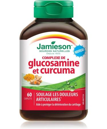 Jamieson Glucosamine Turmeric Complex - 750 mg Glucosamine with 500 mg Turmeric - Buy Online on GoSupps.com