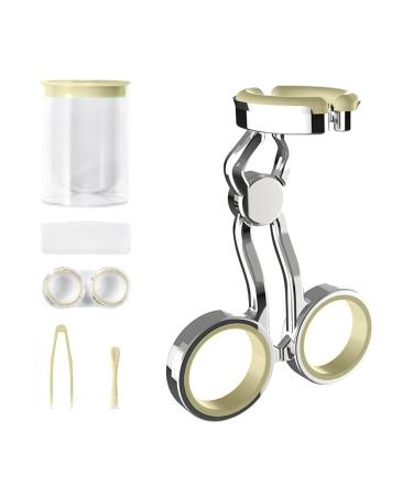 Colored contact lenses carrying aids contact lens-eye eyelid Dehner eye contact remaining tweezers contact lens lids carrying tools for new users yellow