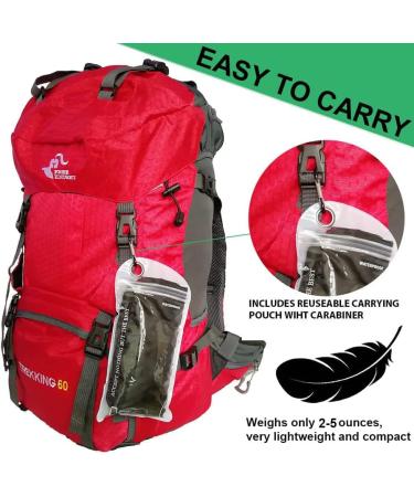 Evotopf Waterproof Backpack Rain Cover 45-60L Army Green - Reflective Strip, Drain Hole, Tear-Resistant - Ideal for Camping, Hiking, Traveling, Biking - Buy Online on GoSupps.com