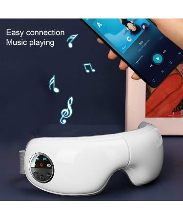 Focket Eye Massage Device - Rechargeable Heated Eye Massager with 5 Vibration Modes for Migraine Relief & Eye Care | Portable Folding Design & Music - Buy Online on GoSupps.com