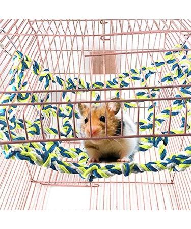 Yitaocity Rat Ferret Chinchilla hamsters Hammock Braided Bed Toy Center Loepard Print with 4 Hooks - Buy Online on GoSupps.com