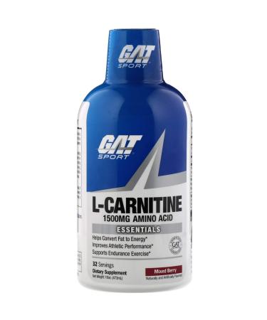 GAT Sport L-Carnitine Liquid1500mg. 32 Servings (Mixed Berry)