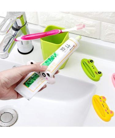 ROSETOR Cartoon Animal Toothpaste Dispenser - 4 Pack Squeeze Clip for Kids | Fun Toothpaste Skin Care Products for Home Use - Buy Online on GoSupps.com