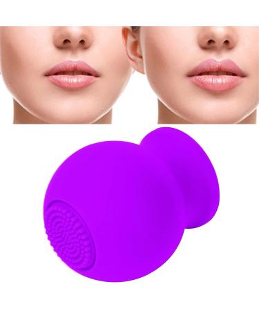 Bizofft Large Silicone Lip Plumper Tool with Brush - Daily Use (Purple) - Buy Online on GoSupps.com