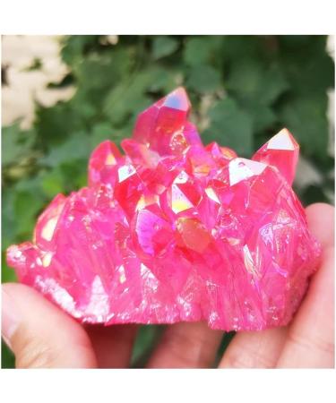 80-280gCrystal Cluster Natural Titanium Coating Rose red Quartz vug Plating Stone Flower Crystals Household yuebang (Size : 260-290g) - Buy Online on GoSupps.com