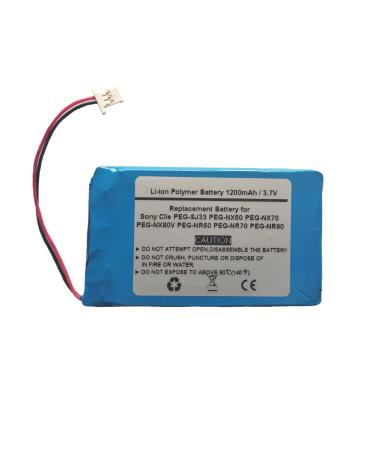 1200mAh 3.7V Replacement Battery for Sony Clie PEG-SJ33 PEG-TG50 PEG-TH55 PEG-NX70 PEG-NX70V PEG-NX80V PEG-NR60 LIS1241