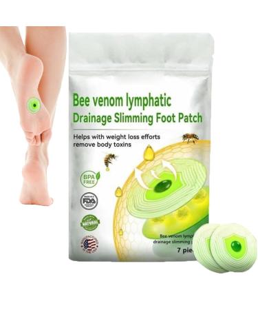 LUKMLCA Bee Venom Foot Patch LUKMLCA Foot Care Patch Effective Feet Health Patches for Foot and Body Care Foot Pads for Sleep Better & Relieve Stress Reduce Body Accumulation (1PCS)