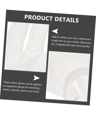 minkissy 15 Pairs Overnight Moisture Gloves Lotion Gloves Overnight Dry Hands Driving Jewelry Inspection Gloves Hydrating Gloves Running Diving Cutting Cotton Women's Moisturizing White - Buy Online on GoSupps.com