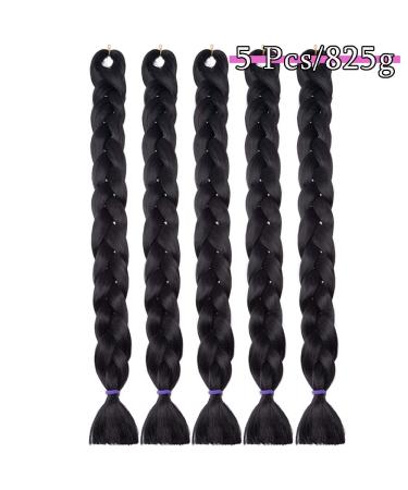 SEGO 41 Braid Extensions - Synthetic Crochet Braiding Hair (165g/Bundle) - Black | International Shipping Available - Buy Online on GoSupps.com