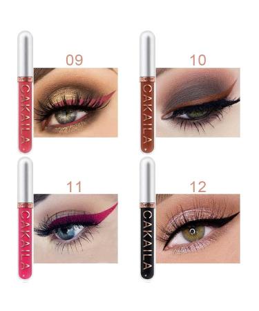 EVPCT 8 Colors Liquid Makeup Eyeliner Set - Waterproof Stamp Shapes Eye Liners for Women - Delineadores de colores para ojos - Buy Online on GoSupps.com