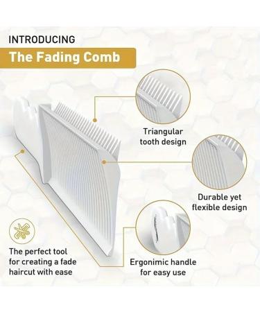 Lanko Professional Barber Cutting Comb Hybrid Flat Top Cutting Comb Mens Heat Gradient Brush Salon Styling Tools - Buy Online on GoSupps.com