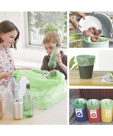 80 Count 1.2 Gallon Small Biodegradable Garbage Bags - Eco-Friendly Compostable Trash Can Liners - Buy Online on GoSupps.com