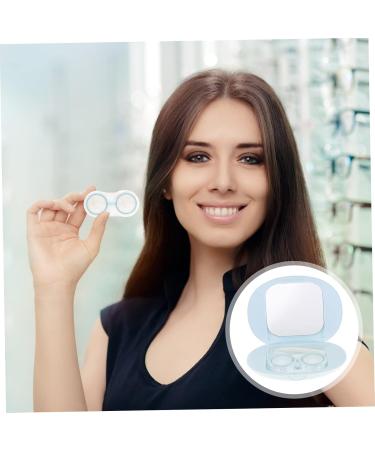Shop Healeved Contact Lens Storage Black Box - Opaque Eye Case with Mirror & Accessories | Travel Kit 10.2x7.8cm - Buy Online on GoSupps.com