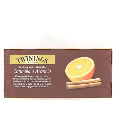  Italian Gourmet E.R. Twinings Cinnamon and Orange Flavored Black Tea Black Tea with Cinnamon and Orange Pack of 25 Filters + Italian Tin Gourmet Tomato Pulp 400 g - Buy Online on GoSupps.com
