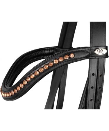 Buy Marengos Bridle Comfort Rosemary Black - Rosegold for Warmbloods | International Shipping Available - Buy Online on GoSupps.com