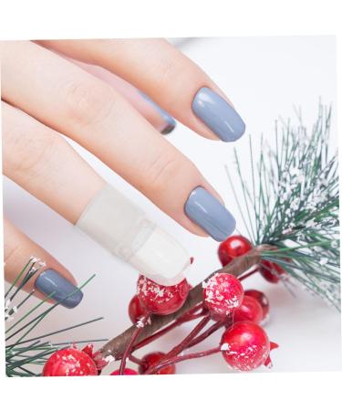 Ipetboom 30pcs Nail Case Nail Paint Protector Nail Varnish Protector Nail Polish Varnish Tip Nail Varnish Shield Polish Shield Protector Polish Varnish Cover White Manicure Supplies Plastic - Buy Online on GoSupps.com