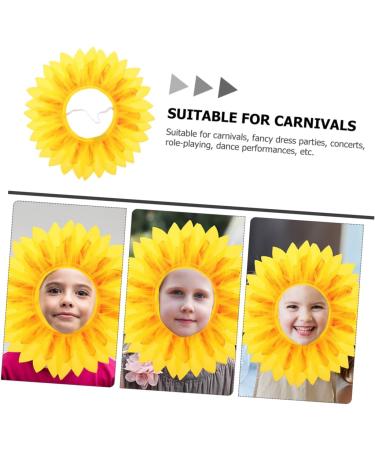 Alipis 2pcs Sunflower Headgear Sunflower Headdress Sunflower Hat Hood Daisy Crown Child Silk Cloth Prom - Buy Online on GoSupps.com