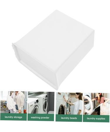 Alipis Box Sheet Laundry Detergent Storage Box Drawer Laundry Detergent Container Condensate Beads Bucket Sundries Storage Bucket Plastic Washing Machine Organize The Boxes White 14.6X14X8CM White - Buy Online on GoSupps.com