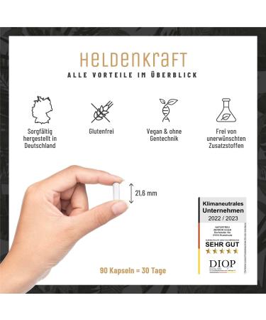 High-Dose Maca Capsules 20:1 Extract with Tribulus Cordyceps & Ginseng - 90 Capsules for Men's Heroic Power | International Shipping Available - Buy Online on GoSupps.com