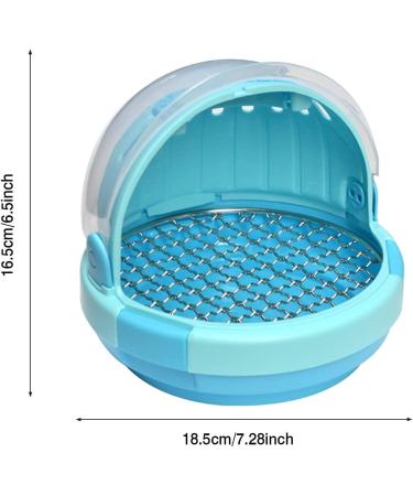 Portable Bird Carrier with Handle - Lightweight & Transparent Parrot Suitcase for Parakeet, Macaw, Cockatiels - Breathable Warm Nest Bed - Blue - Buy Online on GoSupps.com