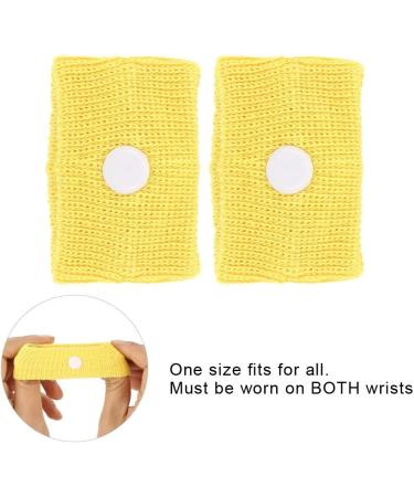 Frexinness Anti-Nausea Wristband - Seasickness Relief for Car, Pregnant Adults - Yellow Acupressure Band - Buy Online on GoSupps.com