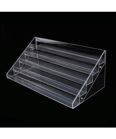 EVTSCAN Latest Acrylic Lipstick Jewelry Display Stand Nail Polish Rack 5 Clear Layers Makeup Cosmetic - Buy Online on GoSupps.com