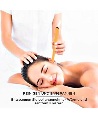 Premium Beeswax Ear Candles Set - 12 Natural Ear Candles with Dripping Cakes for Relaxation & Cleaning | Secure Filter & German Instructions - Buy Online on GoSupps.com