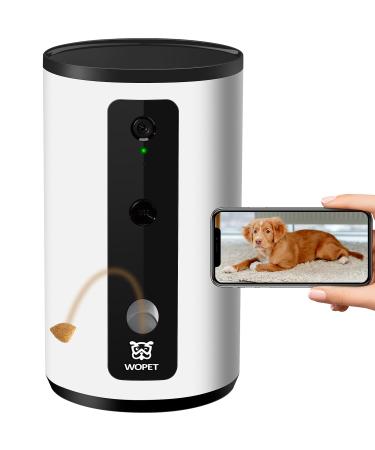 WOpet Smart Pet Camera:Dog Treat Dispenser, Full HD WiFi Pet Camera with Night Vision for Pet Viewing,Two Way Audio Communication Designed for Dogs and Cats,Monitor Your Pet Remotely