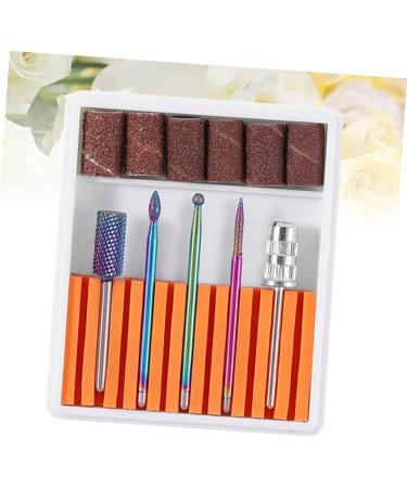 FRCOLOR 1 Set Cuticle Drill Bit Drill Bits for Nails Nail File Bits Ceramic Nail Bits Nail Drill Heads Nail Polish Tools Nail Grinding Head Nail Gel Nail Drill Bits Ceramics Drill Set 6.5x5.5cm Orange - Buy Online on GoSupps.com
