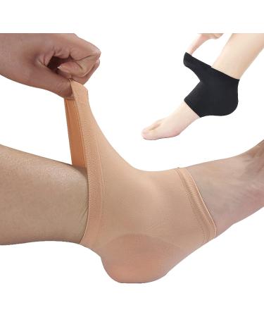 Moisturizing Heel Socks 2 Pairs - Foot Moisturizer for Dry Cracked Skin - Breathable & Reusable - SPA Foot Care for Women & Men - Buy Online on GoSupps.com