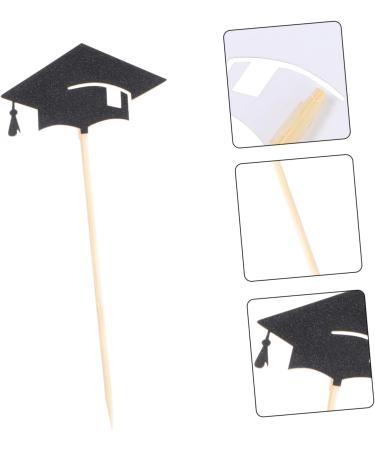 Cabilock 72 Pcs Graduation Hat Picks Kindergarten Graduation Cake Decors Grad Cap Cupcake Toppers Grad Cupcake Picks Congrats Grad Cupcake Topper Insert Card Bamboo Dessert Table - Buy Online on GoSupps.com