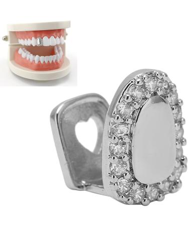 Glossy Silver Individual False Hip-Hop Teeth - Removable Dancing Decoration for Halloween & Festivals | Unisex - Buy Online on GoSupps.com