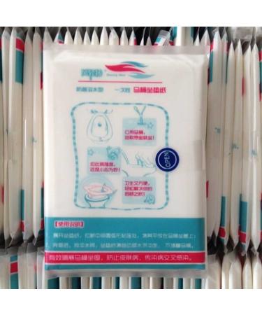 VONOTO 40PCS Disposable Paper Toilet Seat Covers Travel Essential Flushable Bio-degradable
