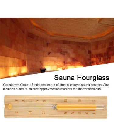 Buy Sauna Timer Sandglass | 15-Minute Countdown Clock for Perfect Relaxation International Shipping Available - Buy Online on GoSupps.com