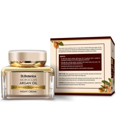 Buy Argan Oil Anti-Wrinkle Night Cream | Smooth & Youthful Skin | Vegan Cruelty-Free Paraben & Sulfate-Free - 50g - Buy Online on GoSupps.com