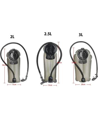 Unigear 2L/2.5L/3L Antimicrobial BPA-Free Hydration Bladder Bag for Backpack Lightweight Drinking System with Hose - Buy Online on GoSupps.com