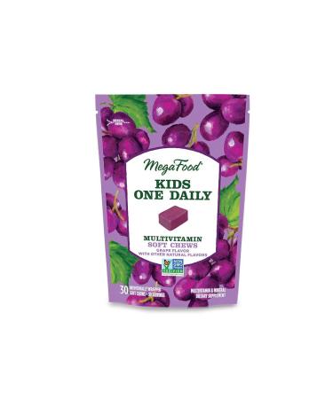 MegaFood Kids Multivitamin Soft Chews Grape 30 Individually Wrapped Soft Chews - Buy Online on GoSupps.com